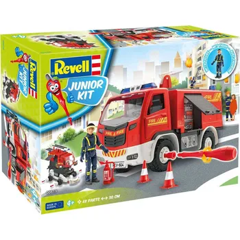 Plastikový model Revell Junior Kit Hasičské auto s figurkou 1:20