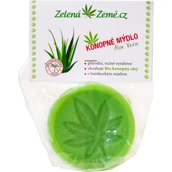Mýdlo Zelená Země Aloe Vera konopné mýdlo 80 g
