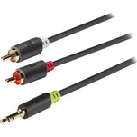 König STEREO AUDIO KABEL 3.5mm zástrčka - 2x CINCH zástrčka 5m