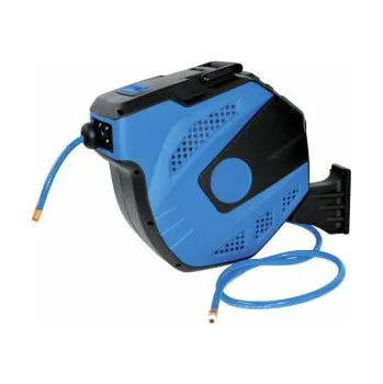 Držák na zahradní hadici buben s hadicí na zeď ke kompresoru délka 20m Automatický hadicový nav