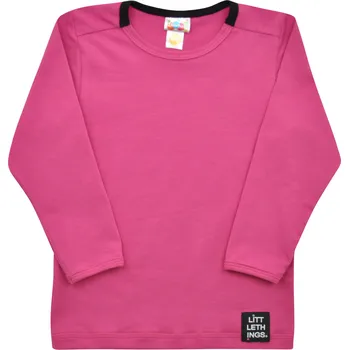 Dívčí oblečení růžovofialkové tričko s dlouhým rukávem