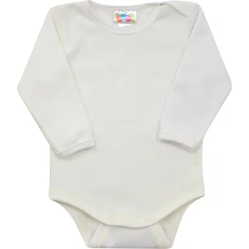 Kojenecké oblečení smetanové bavlněné body Happy Monkey