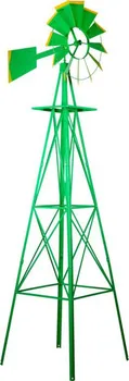 Zahradní dekorace Tuin Větrný mlýn v US stylu  245 cm zelený