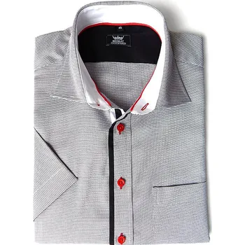 Pánská košile HEDVA ČESKÝ BROKÁT Košile COMBI šedá pepito Velikost: 49