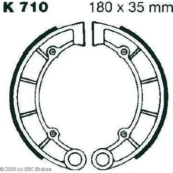 Brzdový komplet EBC K 710 brzdové pakny čelisti na motorku