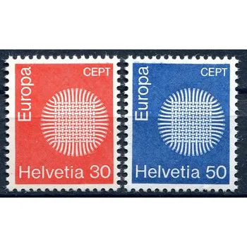 Poštovní známka (1970) MiNr. 923 - 924 ** - Švýcarsko - Europa 1970