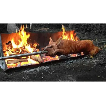 Zahradní gril Otočný špíz na sele s motorem