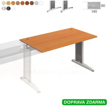 Psací stůl FS 1400 R Hobis Flex - Stůl 140 x 80 navazující