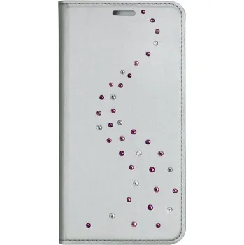 Pouzdro na mobilní telefon Bling My Thing Swarovski crystals Primo Milky Way Silver/Rose Sparkles pro Apple iPhone X