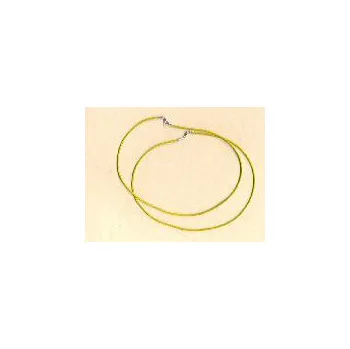 Náhrdelník Kožený náhrdelník 2mm / 40cm žlutý