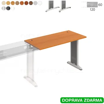 Psací stůl FE 1200 R Hobis Flex - Stůl 120 x 60 navazující