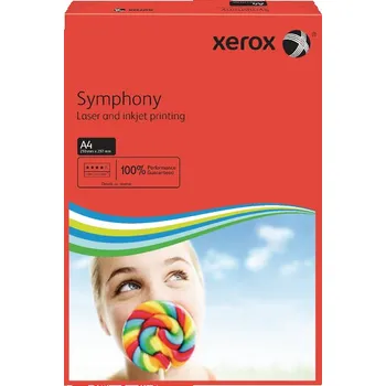 Papír pro tiskárny Barevný papír Tmavě Červená intenzivní odstíny - STRONG značky Xerox ve formátu A4 v gramáži 80 gsm. 500 ks v balení.