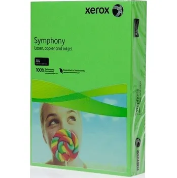 Kancelářský papír Barevný karton Tmavě Zelená intenzivní odstíny značky Xerox ve formátu A4 v gramáži 160 gsm. 250 ks v balení.