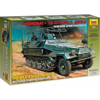 Plastikový model Zvezda Sd.Kfz.251/3 Ausf.B Radio Car 1:35