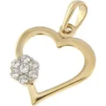 Zlatnictví U Kostela Zlatý přívěsek srdíčko PDD01099 284637260