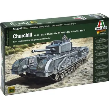 Plastikový model Italeri Wargames Churchill Mk.III / IV / AVRE / NA75 1:56