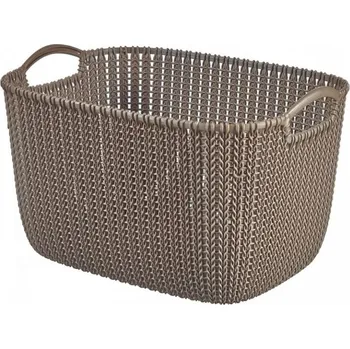Úložný box Curver Knit Košík 19 l, hnědý