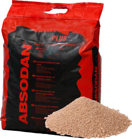 Sypký sorbent na olej Absodan Plus 10kg - na oleje, naftu a benzin ABSODAN SORBENT DN 1