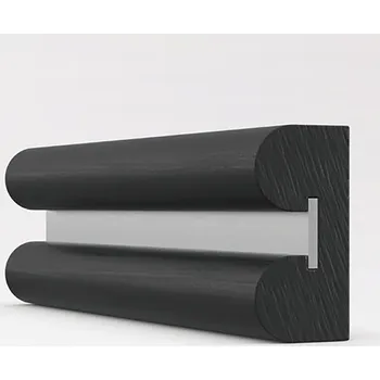 Gumová extra odolná ochrana zdí, stěn FLOMA - délka 300 cm, výška 6 cm, tloušťka 3 cm - 87653003