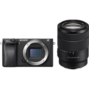 Kompakt s výměnným objektivem Sony Alpha A6300, + 18-135 mm černý