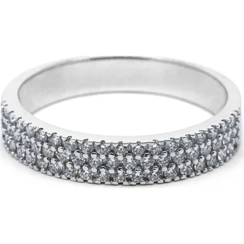 Prsten Prsten z bílého zlata s diamanty J-30011-18 (J-30011-18 POŠTOVNÉ ZDARMA!! - velikost prstene libovolná)