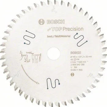 Pilový kotouč Bosch Top Precision Best for Multi Material 165 x 20 x 1,8 mm 48 zubů