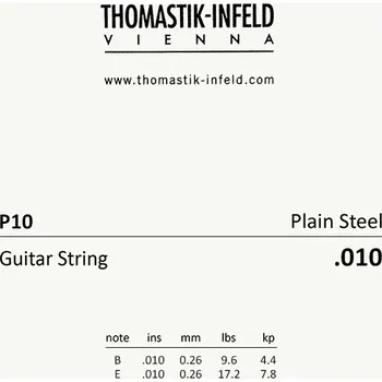 Struna pro kytaru a smyčcový nástroj Thomastik P10 - Struna na kytaru - jednotlivá