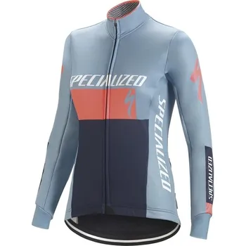 Cyklistická bunda Specialized Element Rbx Comp Logo Jacket Wmn Blue/Neon/Coral/Blue