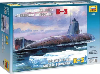 Plastikový model Zvezda Nuclear Submarine K-3 1:350