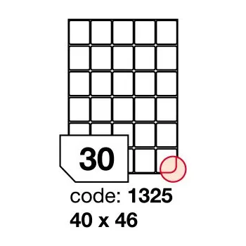 Kancelářské potřeby Samolepící etikety Rayfilm Office 40x46 mm 100 archů, inkjet, R0105.1325