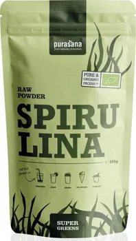 Superpotravina Purasana Spirulina Raw Powder BIO 200 g 