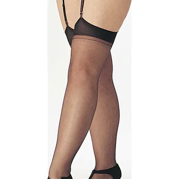 Dámské punčochy Klasické podvazkové punčochy XXL X5075, Uni Queen, červená, Intimate A