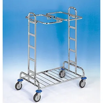 Odpadkový koš EASTMOP Vozík na třídění odpadu a prádla KOMBI 22 - 2 x 120 l