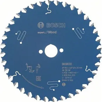 Pilový kotouč Bosch Expert for Wood 160 x 20 x 2,6 mm 36 zubů