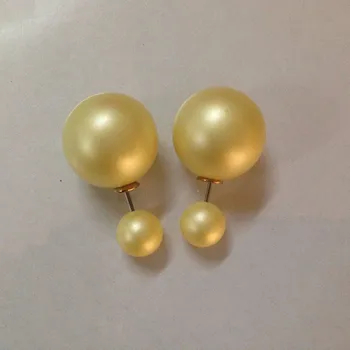 Náušnice Načančaná.cz Oboustranné náušnice - 5 barev Barva: Žlutá