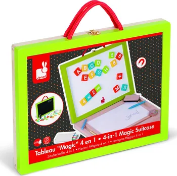 Hračka pro nejmenší Janod tabule dřevěný kufřík