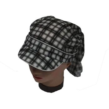 Pokrývka hlavy vel.52-Chlapecký letní pirát s kšiltem Rockino - bílo-černá barva