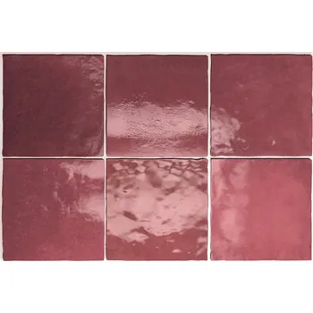 Obklad Equipe Artisan Burgundy 13,2x13,2 12923