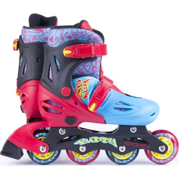 Kolečkové brusle Spokey Buddy modré/červené
