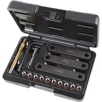 Nářadí pro automobil 437 K/16-SET PRO DEMONTÁŽ ŽHAVÍCÍCH SVÍČEK (Sada nářadí pro opravu poškozených závitů na brzdových třmenech M9x1.25)