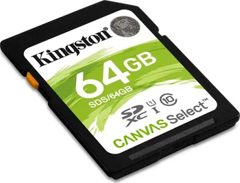 Paměťová karta Kingston Canvas Select SDXC 64 GB Class 10 UHS-I U1 (SDS/64GB)
