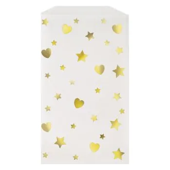 Party dekorace Dárkový sáček jednorožec - UNICORN 9,5 cm x 17 cm,8ks/bal.