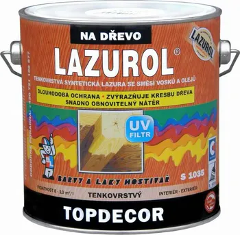 Lak na dřevo Lazurol Topdecor S1035 4,5 l