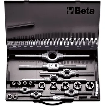 Závitořezný nástroj SADA ZÁVITNÍKŮ A ZÁVITOVÝCH OČEK-MODEL 447/C53 53 ČÁSTÍ (Sada závitníků a závitnic HSS, metrický závit, a příslušenství v kovovém pouzdře)