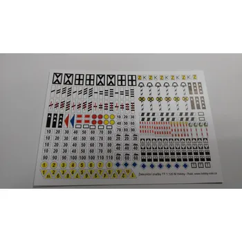 Modelová železnice Traťové značky N