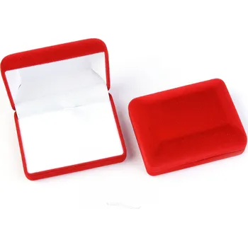 Dárková krabička Sametová dárková krabička červená 7.5 x 6cm