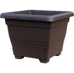 Plastia Květináč čtverec BEGONIA 50 x 50 cm Čokoláda