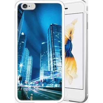 Pouzdro na mobilní telefon iSaprio Night City Blue pro Apple iPhone 6/6s Silver