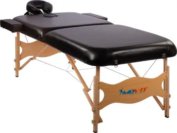 Masážní stůl Movit Deluxe masážní lehátko černé 185 x 80 cm
