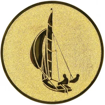 Poháry.com Emblém jachting zlato 50 mm